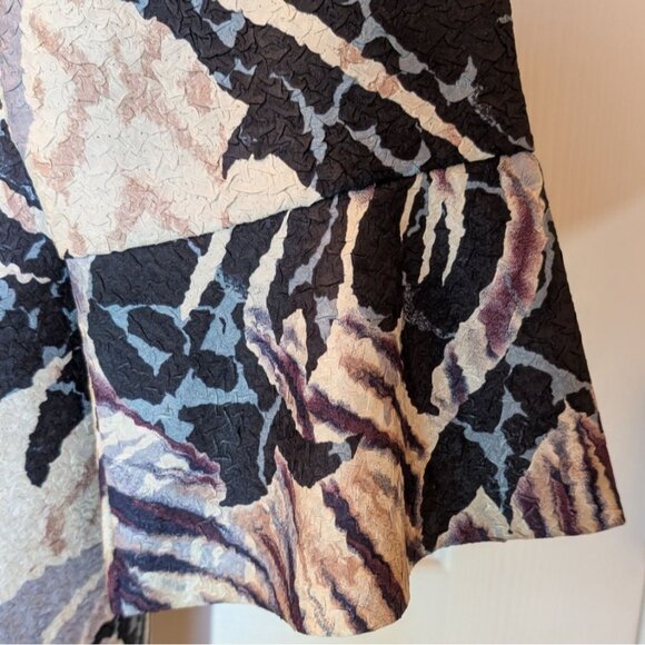 Chicos Travelers Open Front Floral Jacket US 12P Large P Lightweight Kimono - Picture 6 of 9